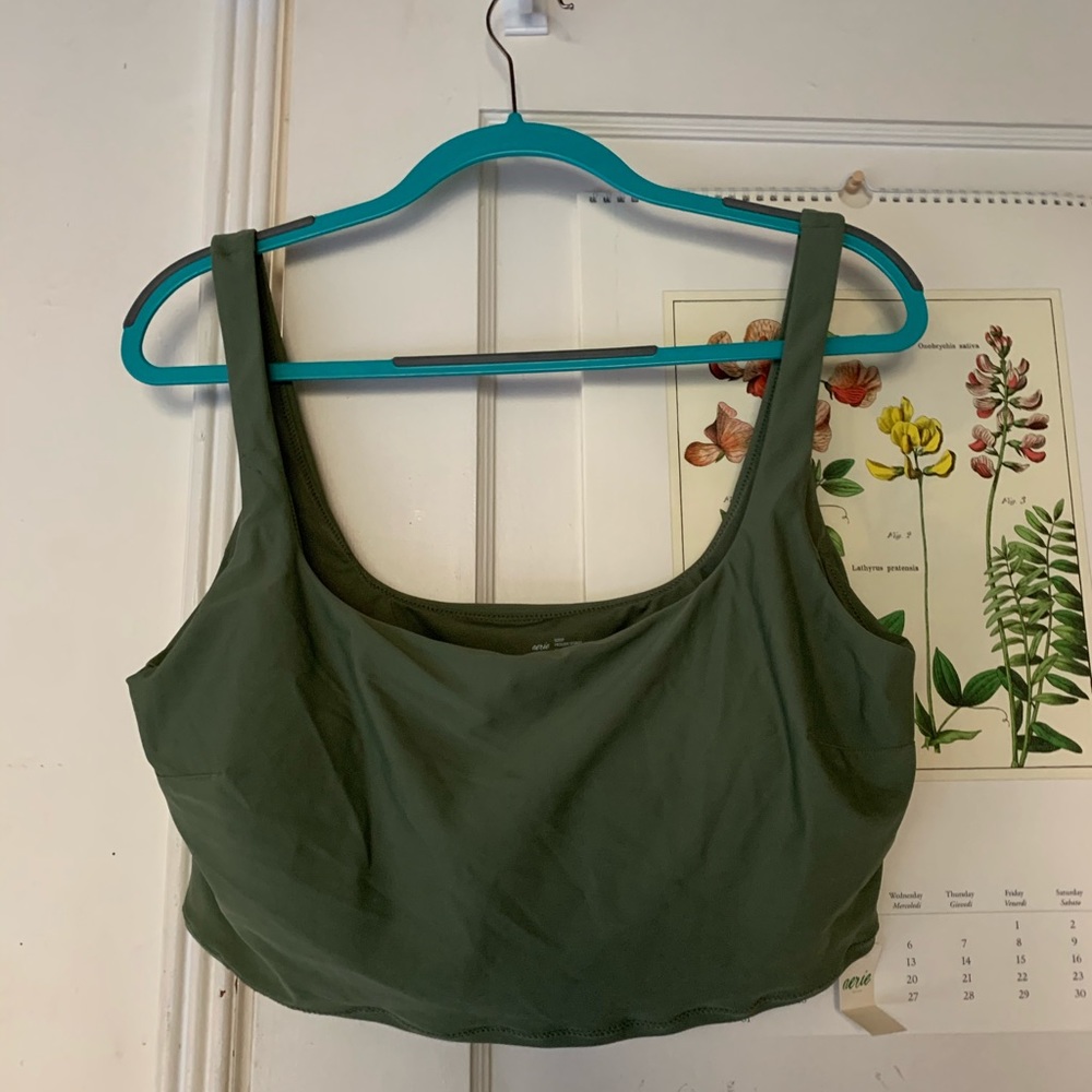 Aerie longline scoop bikini top